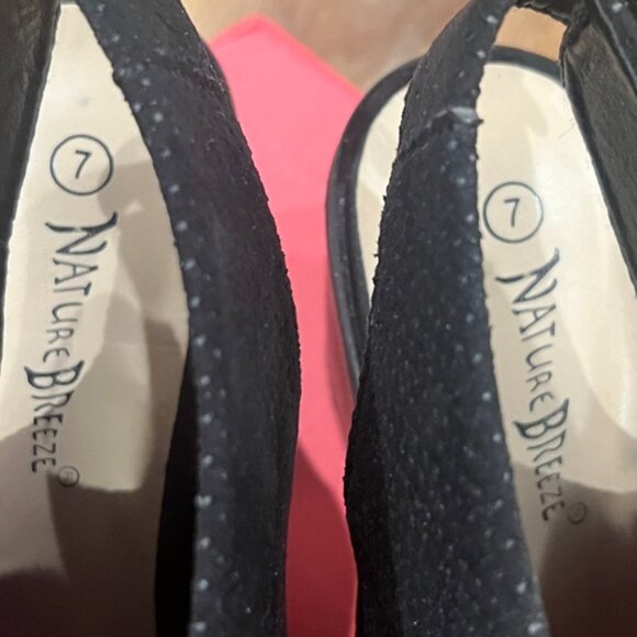 NATURAL BREEZE Black Peep Toe Slingback Bootie (Size 7) NWT - Picture 6 of 8